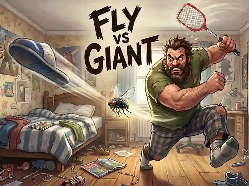 Гульня Fly vs Giant онлайн
