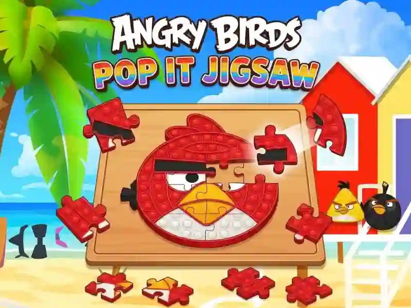 Гульня Angry Birds Pop It Jigsaw онлайн