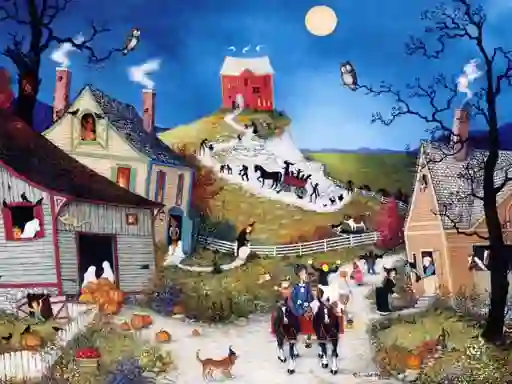 Гульня Art Villages Differences онлайн