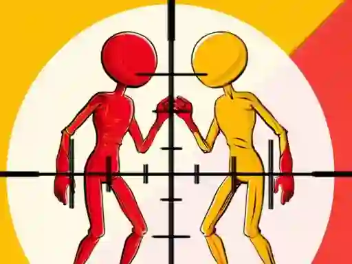 Гульня Stick Color War онлайн