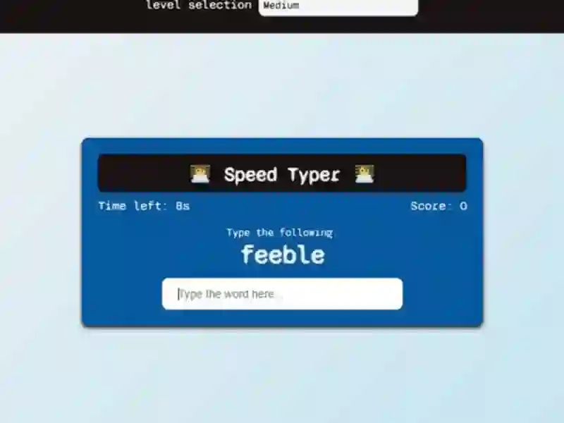 Гульня Speed Typer онлайн