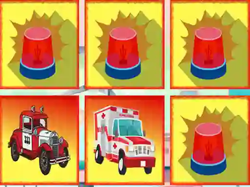 Гульня Emergency Trucks Memory онлайн