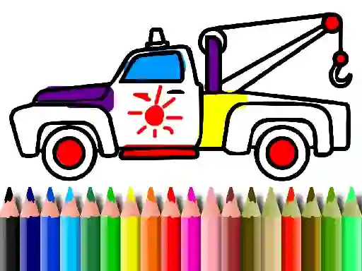 Гульня Back To School: Trucks Coloring онлайн