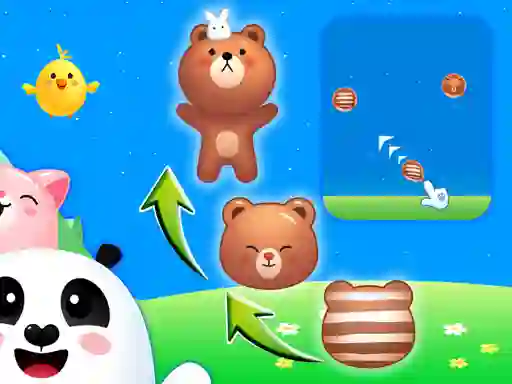 Гульня Animal Merge: Bubble Shooter онлайн