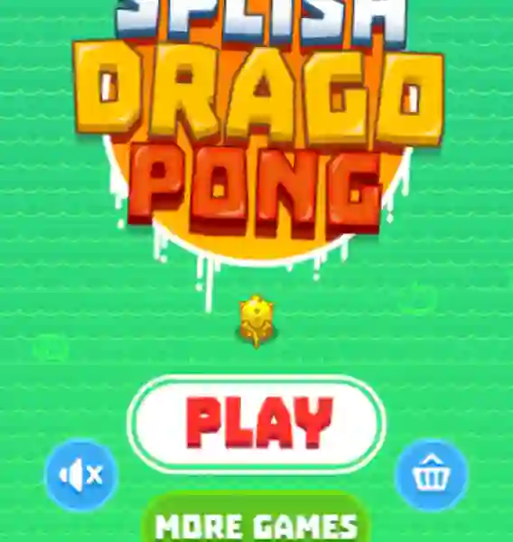 Гульня Splish Drago Pong онлайн