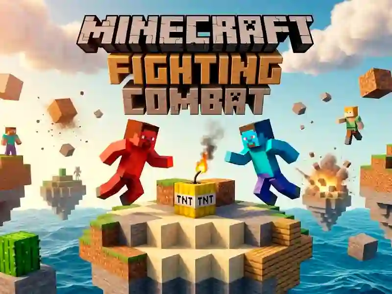 Гульня Minecrafts Fighting Combat онлайн