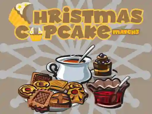 Гульня Christmas Cupcake Match 3 онлайн
