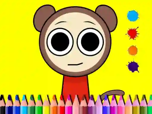 Гульня Sprunki Valentine Coloring book онлайн