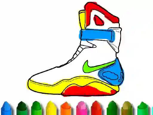 Гульня Back To School: Shoe Coloring онлайн