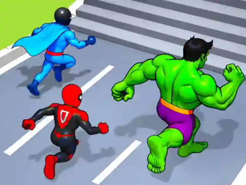 Гульня Hero Transform Race онлайн