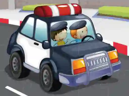 Гульня Police cars jigsaw онлайн