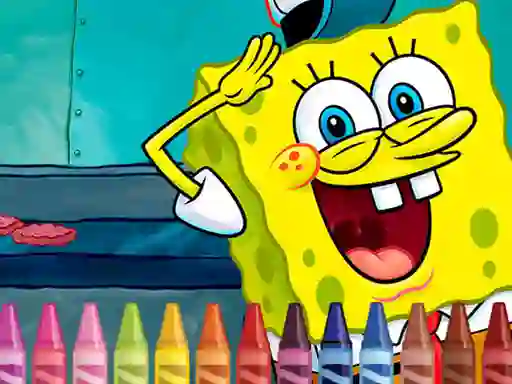 Гульня Sponge Bob Coloring онлайн