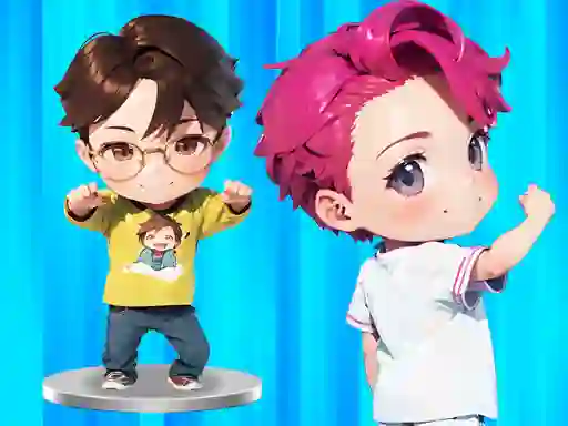 Гульня BTS Chibi Claw Machine онлайн