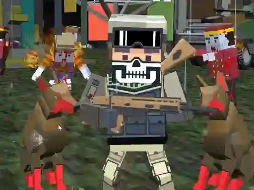 Гульня MultiGun Arena 3D Zombie Survival онлайн