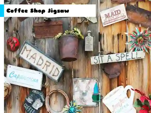 Гульня Coffee Shop Jigsaw онлайн