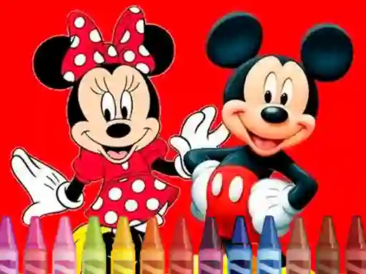 Гульня Mickey Mouse Coloring онлайн