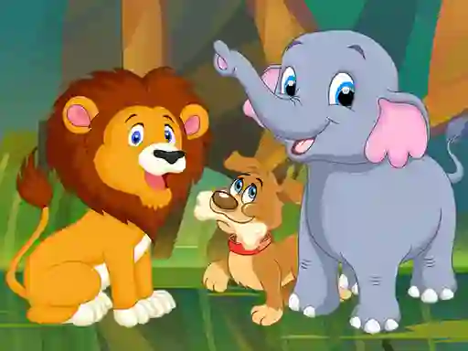 Гульня Animal Puzzles онлайн
