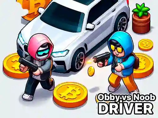 Гульня Obby vs Noob Driver онлайн