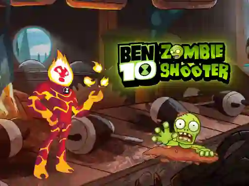 Гульня Ben 10 Zombie Shooter онлайн