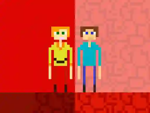 Гульня Two Player Stick Steve and Alex онлайн