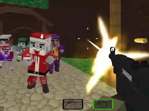Гульня PGA6 Combat Pixel Vehicle Zombies онлайн