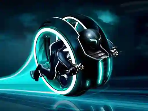 Гульня Cyber Tron biker онлайн