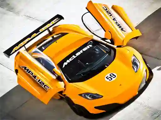 Гульня McLaren GT3 Puzzle онлайн