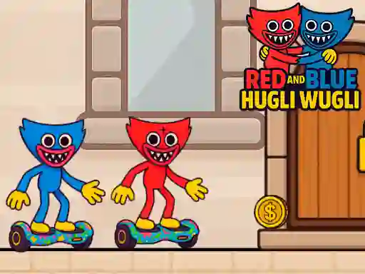 Гульня Red and Blue Hugli Wugli онлайн