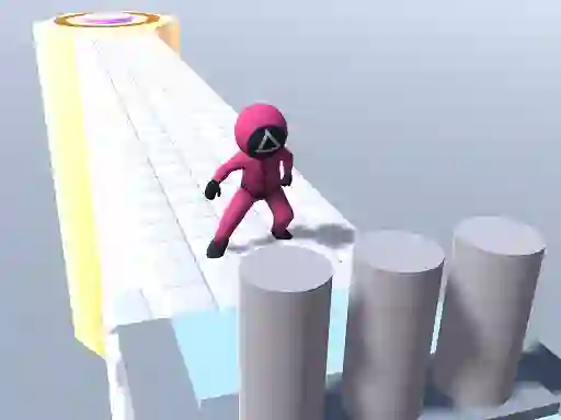 Гульня Squid Gamer Runner Obstacle онлайн