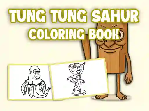 Гульня Tung Tung Sahur Coloring Book онлайн