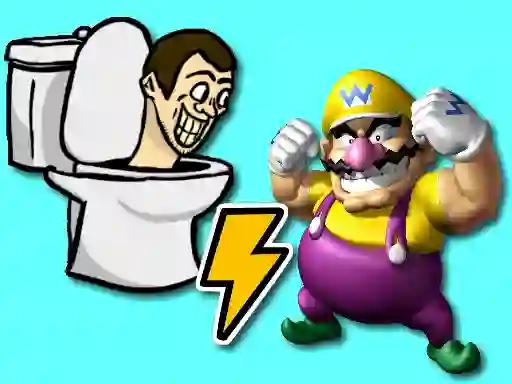 Гульня Skibidi Toilet vs Wario онлайн