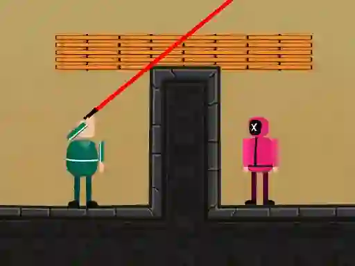 Гульня Squid Game Bullet 2D онлайн