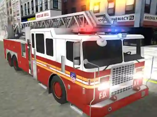 Гульня Real Truck Fire Drive Sim онлайн