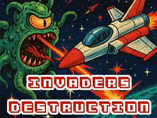 Гульня Invaders Destruction онлайн