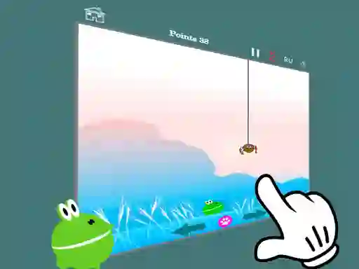 Гульня Hunt feed the frog 2 онлайн