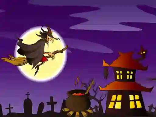 Гульня Halloween Illustrations Jigsaw Puzzle онлайн