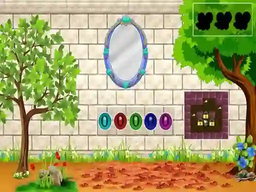 Гульня White Brick Backyard Escape онлайн
