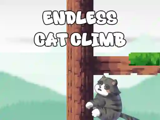 Гульня Endless Cat Climb онлайн