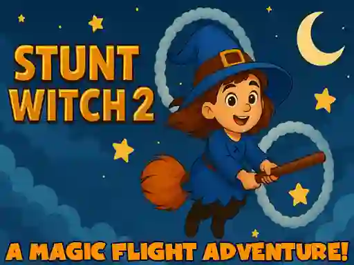 Гульня Stunt Witch 2 онлайн