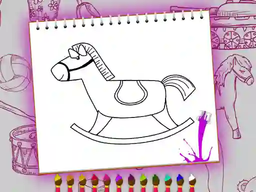 Гульня Coloring Book: Toy Shop онлайн