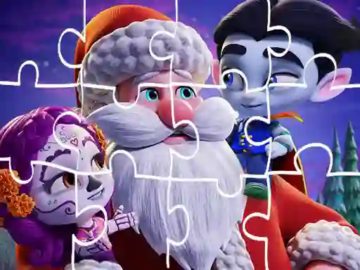 Гульня Super Monsters Christmas Jigsaw онлайн