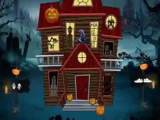 Гульня Halloween Magic Lady Escape онлайн