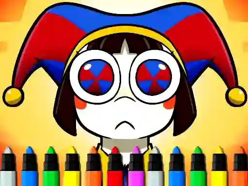 Гульня Digital Circus Coloring Adventure онлайн
