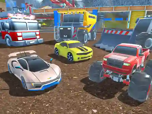 Гульня Mad Cars Racing and Crash онлайн