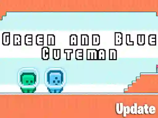 Гульня Green and Blue Cuteman онлайн