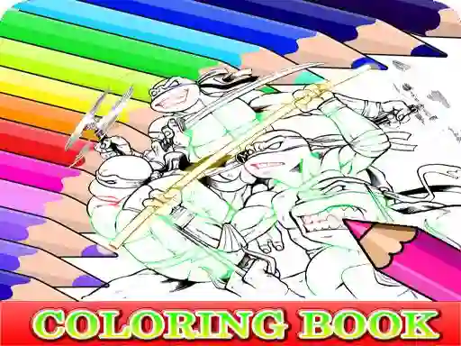 Гульня Coloring Book for Ninja Turtle онлайн