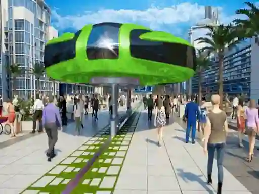 Гульня Gyroscopic Elevated Bus Simulator Public Transport онлайн