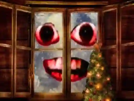 Гульня New Year: Santa Claus outside the window онлайн