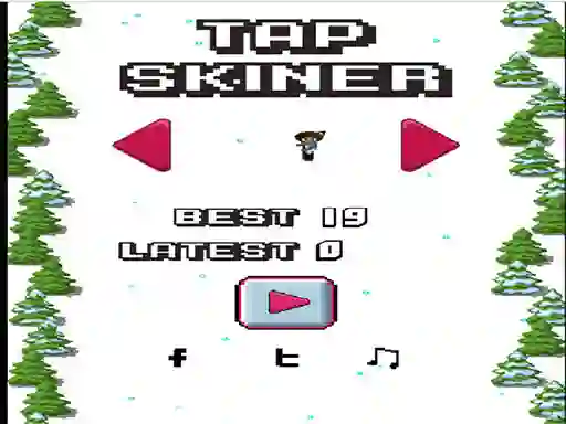 Гульня Tap Skier онлайн