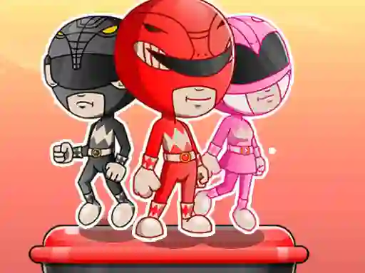 Гульня Power Rangers adventure dash онлайн
